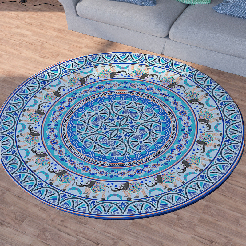 Tappeto di tappeto di tappeto di elefante etnico vintage per arredamento per la casa