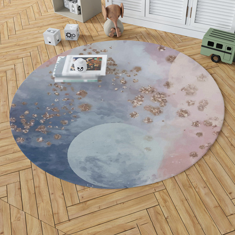 Tapis de tapis de zone moderne de couleur lumière polyester