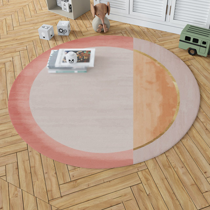 Tapis de tapis de zone moderne de couleur lumière polyester