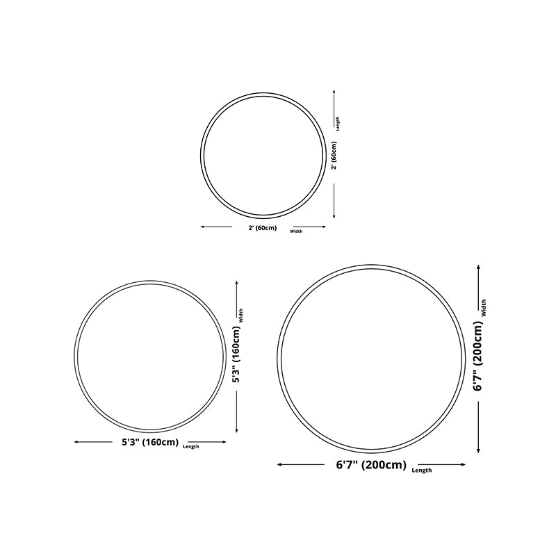 Traditionele ronde tapijten polyester gebied tapijt niet-slip achterste binnenkleed tapijt voor thuis