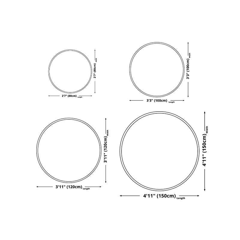 Traditionele ronde tapijten polyester gebied tapijt niet-slip achterste binnenkleed tapijt voor thuis
