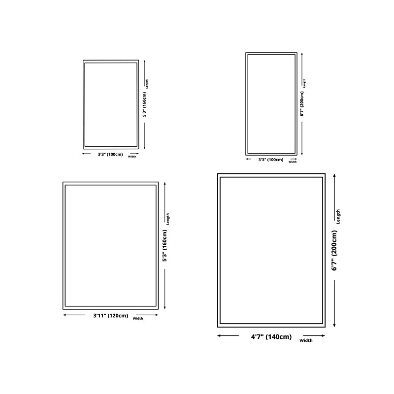 Metal Lines Carpet Polyester Modern Carpet Non-Slip Backing Carpet for Living Room