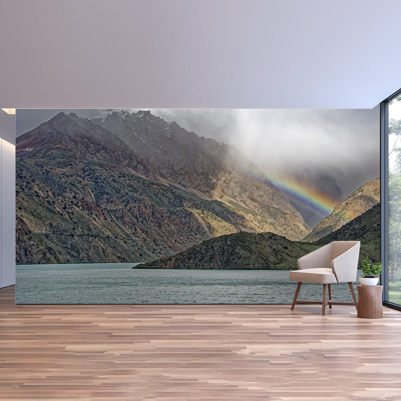 Horizontal Photography Mountain Landscapes Mural Eco-friendly Wallpaper for Wall Decor