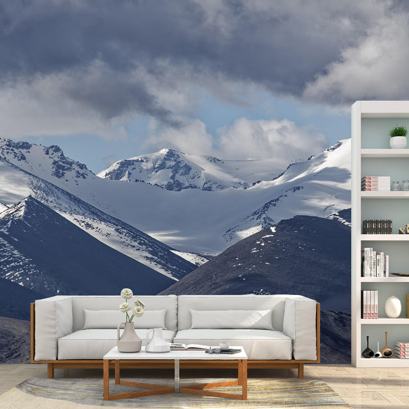 Horizontal Photography Mountain Landscapes Mural Eco-friendly Wallpaper for Wall Decor