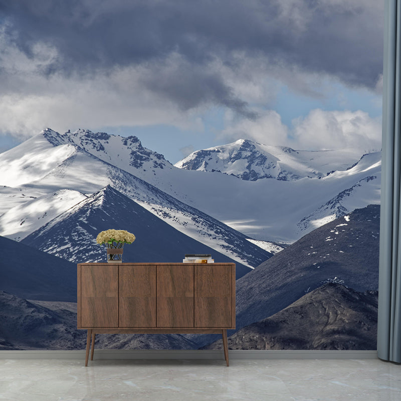 Horizontal Photography Mountain Landscapes Mural Eco-friendly Wallpaper for Wall Decor