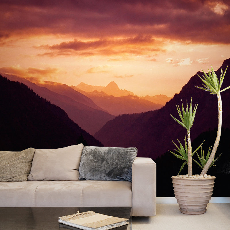 Customized Mountain Landscapes Mural Eco-friendly Wallpaper for Room