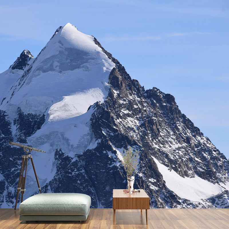 Horizontal Photography Mountain Landscapes Mural Eco-friendly Wallpaper for Home