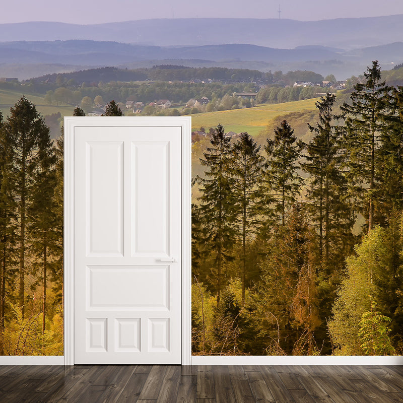 Horizontal Photography Forest Landscapes Mural Eco-friendly Wallpaper for Wall Decor