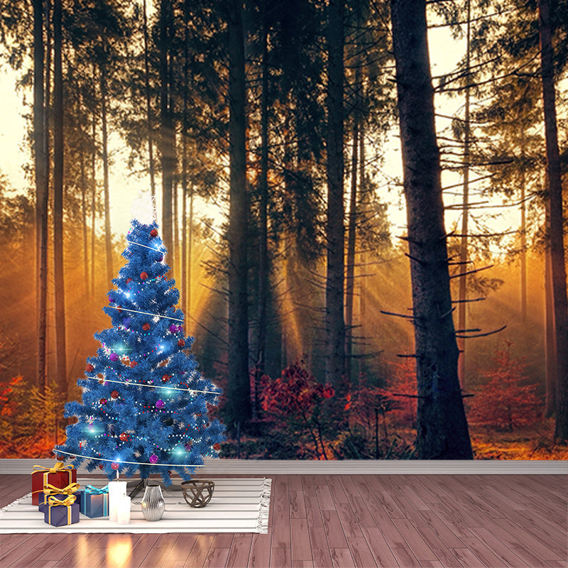 Forest Mildew Resistant Mural Wallpaper Sleeping Room Wall Mural