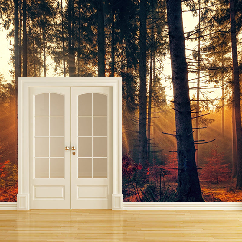 Forest Mildew Resistant Mural Wallpaper Sleeping Room Wall Mural