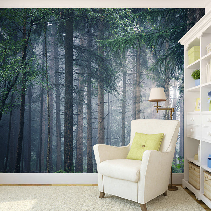 Forest Mildew Resistant Mural Wallpaper Sleeping Room Wall Mural