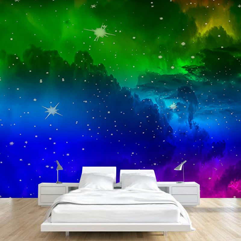 Decorative Wall Mural Wallpaper Nebula Sitting Room Wall Mural