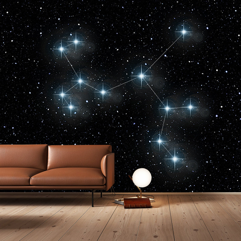 Galaxy Mildew Resistant Mural Wallpaper Sleeping Room Wall Mural