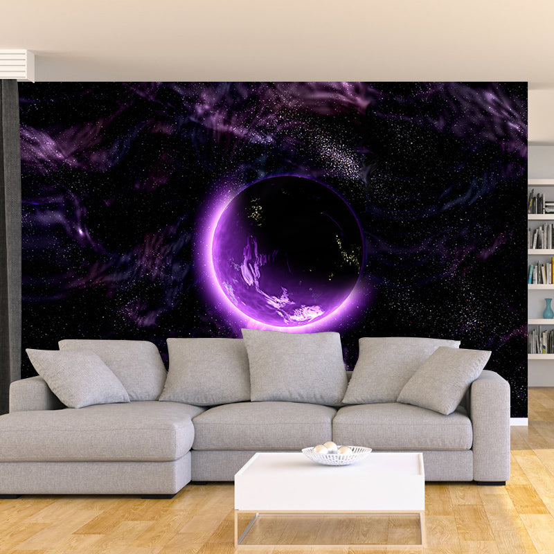Galaxy Mildew Resistant Mural Wallpaper Sleeping Room Wall Mural
