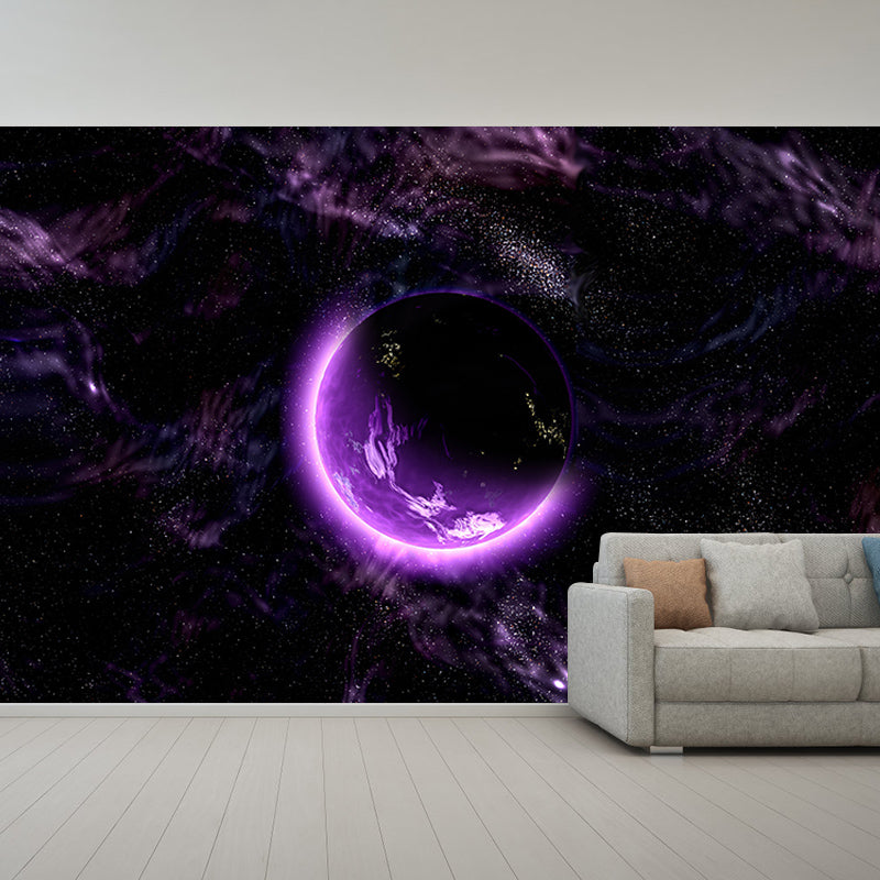 Galaxy Mildew Resistant Mural Wallpaper Sleeping Room Wall Mural