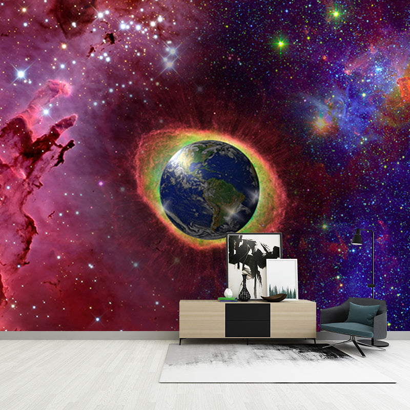 Planets Photography Environment Friendly Mural Wallpaper Bedroom Wall Mural