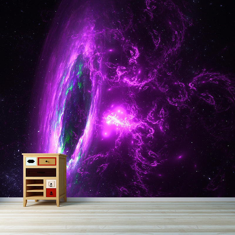 Mural Photography Stain Resistant Wallpaper Planets Living Room Wall Mural