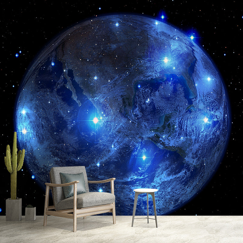 Environmental Galaxy Wall Mural Wallpaper Planets Sitting Room Wall Mural