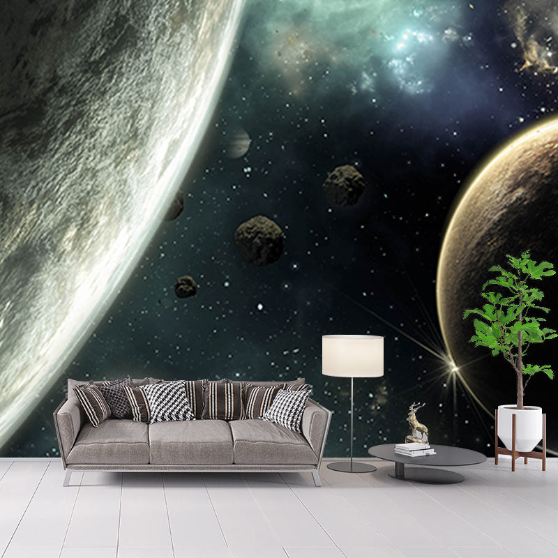 Washable Photography Mural Wallpaper Planets Indoor Wall Mural