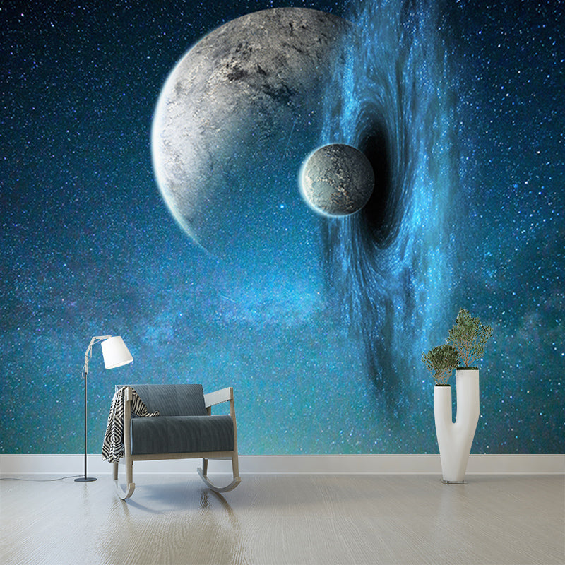 Space Galaxy Mildew Resistant Mural Wallpaper Sleeping Room Wall Mural