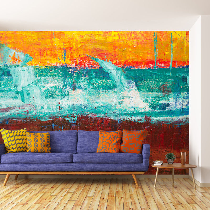 Art Print Mildew Resistant Wall Abstract Wallpaper Living Room Wall Mural