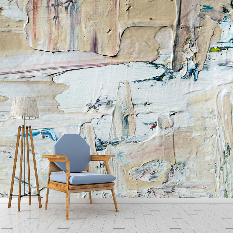 Oil Painting Mildew Resistant Wall Abstract Pattern Wallpaper Sitting Room Wall Mural
