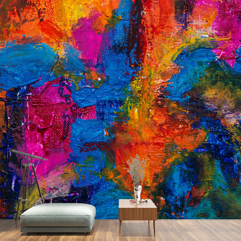 Abstract Print Mural Mildew Resistant Wall Pattern Wallpaper Study Room Wall Mural