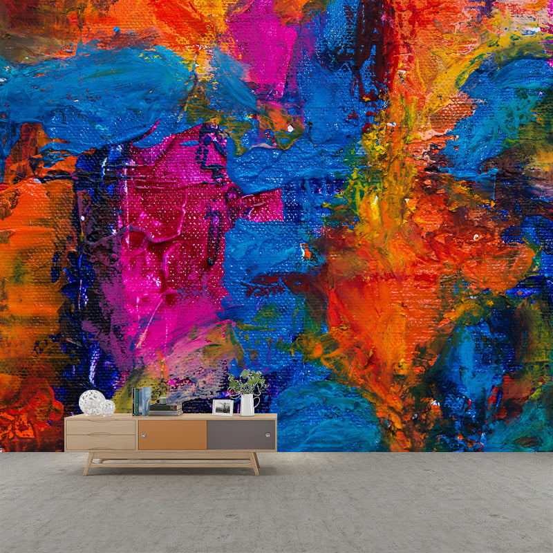 Abstract Print Mural Mildew Resistant Wall Pattern Wallpaper Study Room Wall Mural