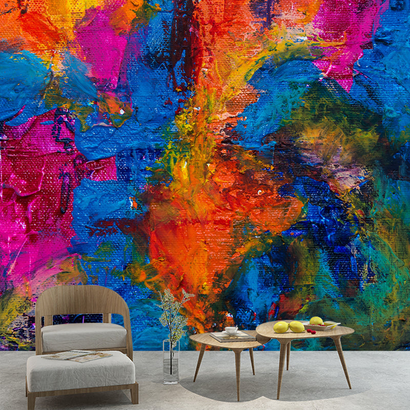 Abstract Print Mural Mildew Resistant Wall Pattern Wallpaper Study Room Wall Mural