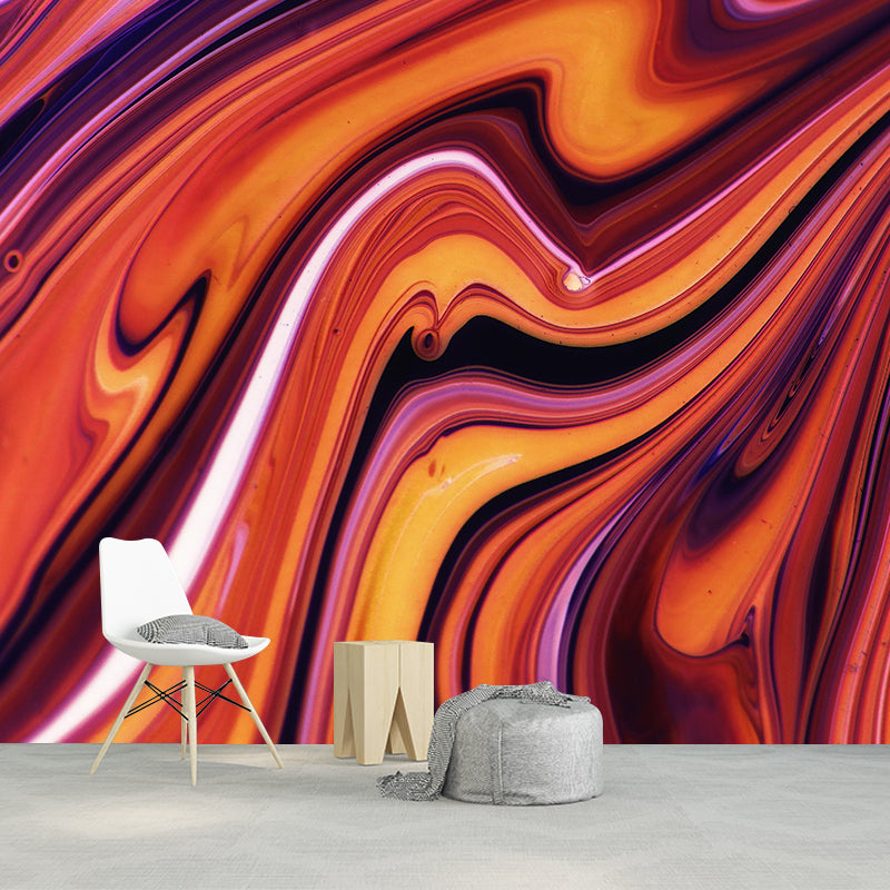 Abstract Print Mural Mildew Resistant Wall Pattern Wallpaper Study Room Wall Mural