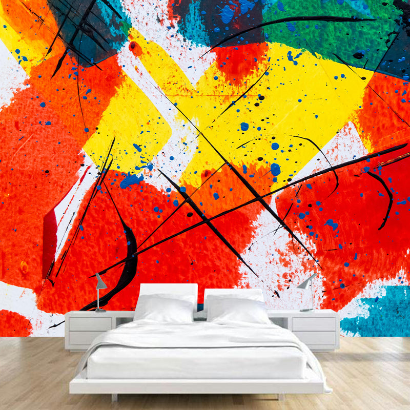 Abstract Print Mural Mildew Resistant Wall Wallpaper Bedroom Wall Mural