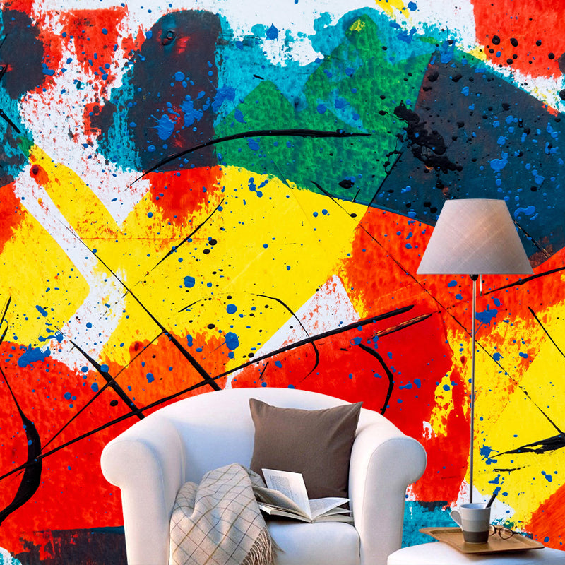 Abstract Print Mural Mildew Resistant Wall Wallpaper Bedroom Wall Mural