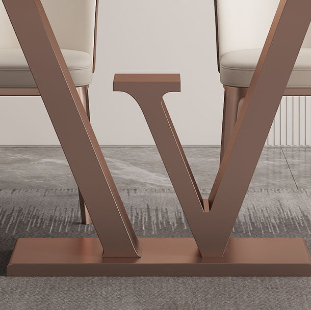 Stone Nordic 1/2/5/6 Pieces Dining Set with Leather Chairs Dining Furniture