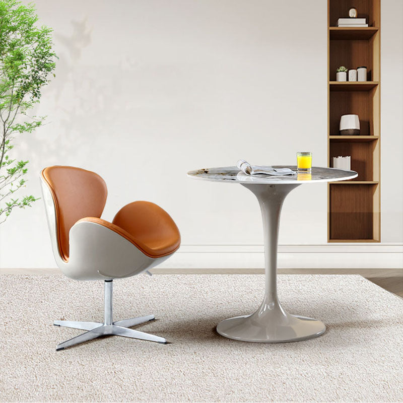 Modern 1/2/3/4 Pieces Dining Set Round White Dining Table Set for Home Use