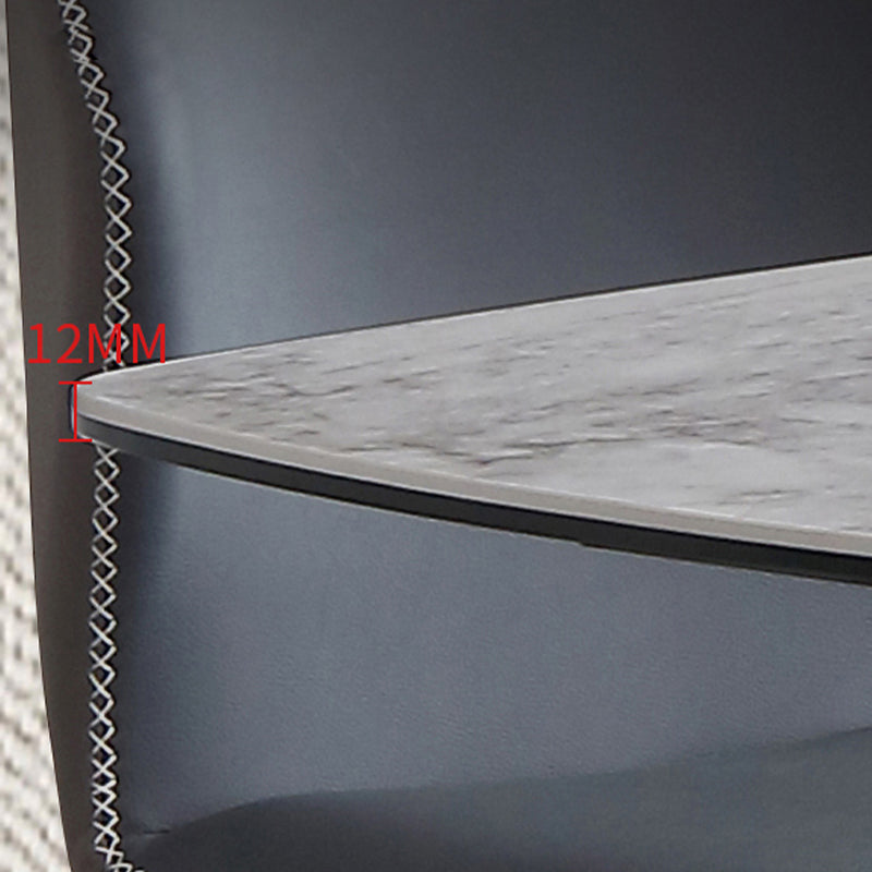 Modern 1/4/5/7 Pieces Dining Set Rectangle Sintered Stone Dining Table Set