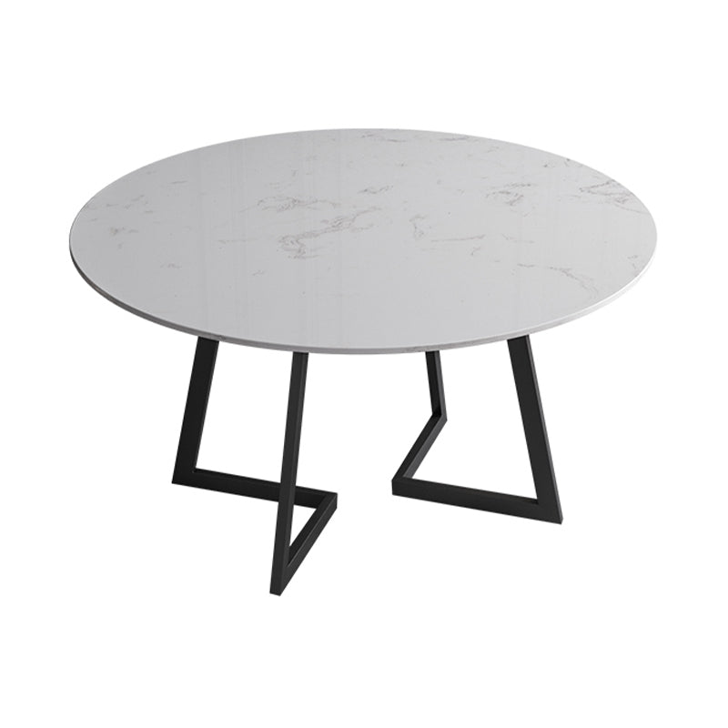 1/4/5/7 Pcs Metal Glam Dining Room Set with Round Table and Chairs Dining Set