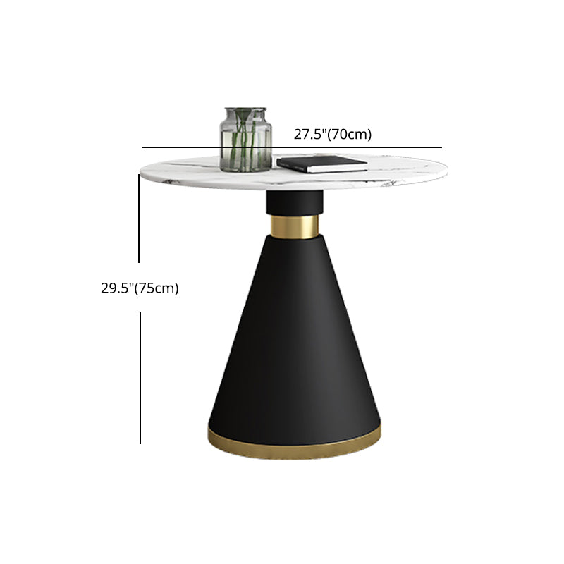 Glam 1/2/5 Pieces Round Dining Set Sintered Stone Dining Table Set for Restaurant