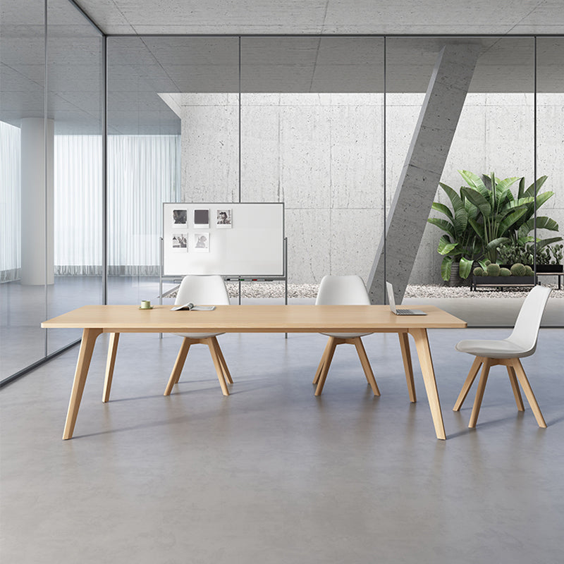 Meubles de salle à manger de style de simplicité de table de dinette de rectangle avec 4 jambes