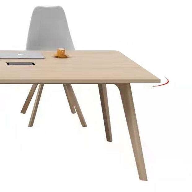 Meubles de salle à manger de style de simplicité de table de dinette de rectangle avec 4 jambes