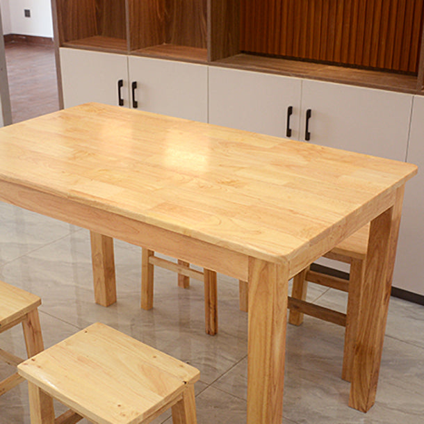 Industrial Solid Wood Dining Table Kitchen Standard Dining Table with 4 Legs