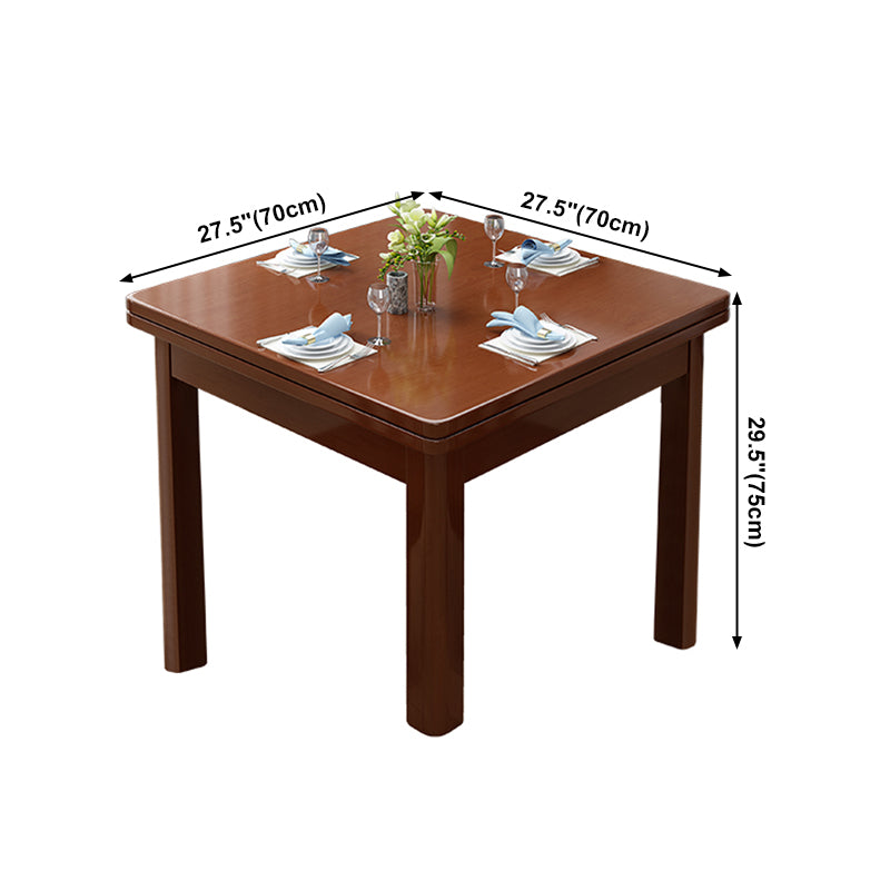Industrial Quadratbrauner Esstisch Massivholz Standard Esstisch für Küche