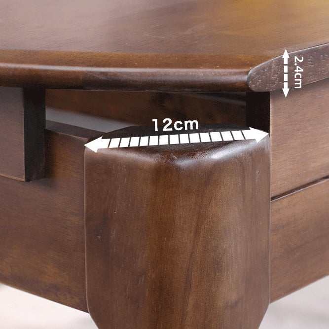 Contemporary Round Extendable Dining Table Solid Wood Standard Dining Table for Kitchen