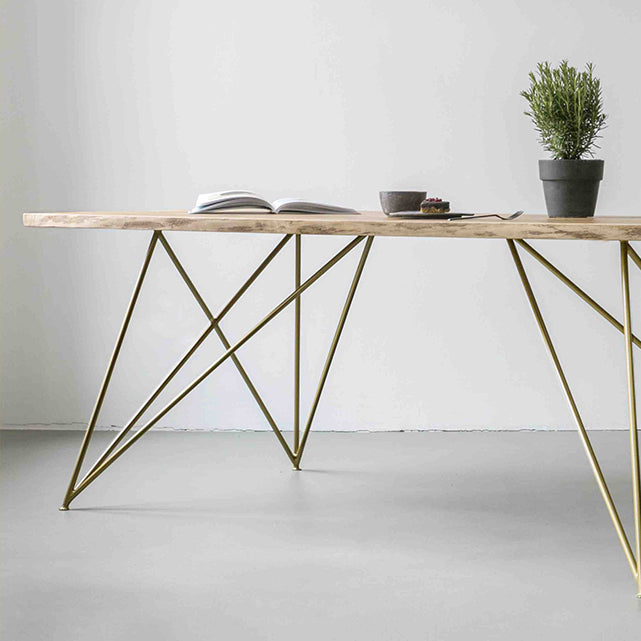 Traditional Luxury Rectangle Furniture Pine Solid Wood Dining Side Table