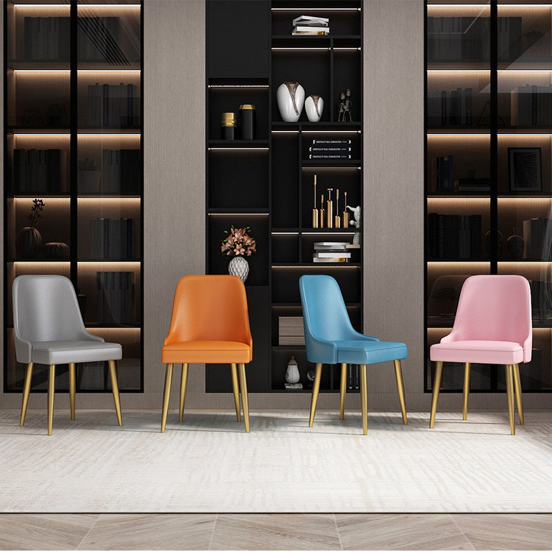 Sedie da pranzo in stile glam da cucina sedia a bracciole con gambe metalliche