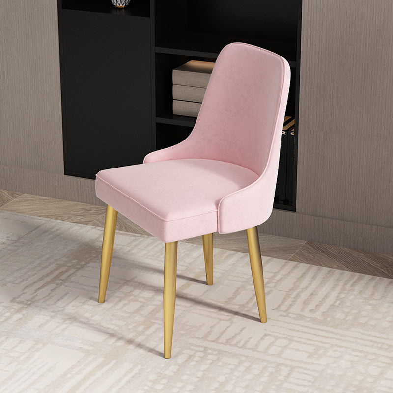 Sedie da pranzo in stile glam da cucina sedia a bracciole con gambe metalliche