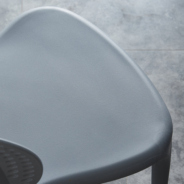 Sedia laterale moderna in plastica per interni in plastica aperta sedia da pranzo