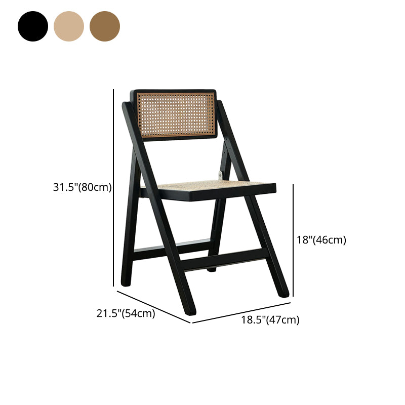 Silla lateral contemporánea con respaldo abierto, acabado mate de madera maciza, silla sin brazos