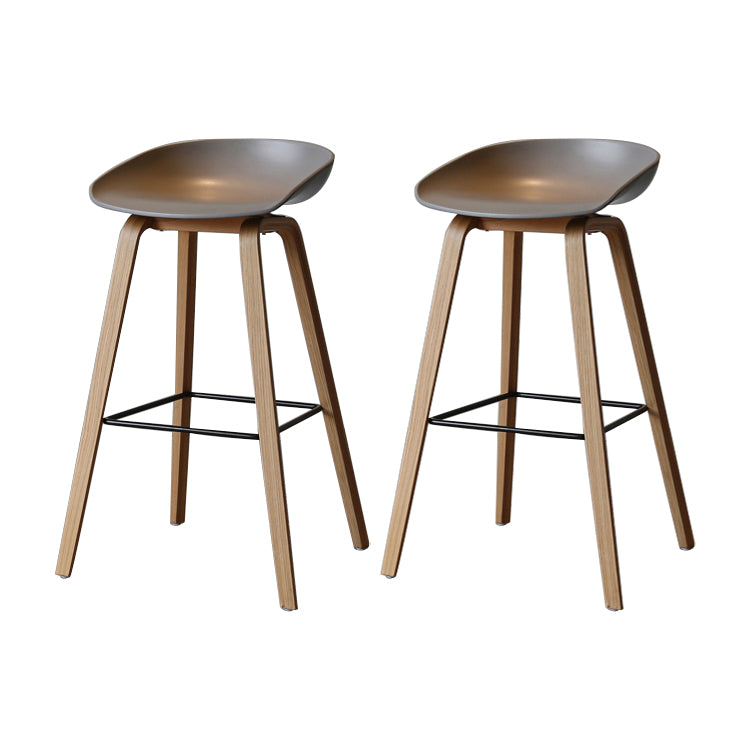 Sgabello da bar per interni con sgabello in legno massiccio contemporaneo con corda per cucina