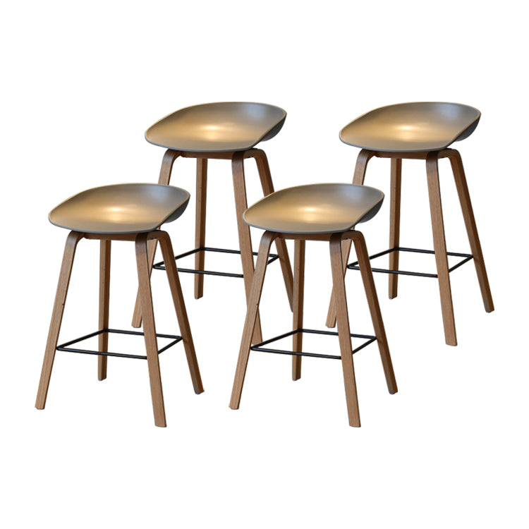 Sgabello da bar per interni con sgabello in legno massiccio contemporaneo con corda per cucina