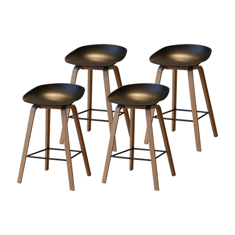 Sgabello da bar per interni con sgabello in legno massiccio contemporaneo con corda per cucina